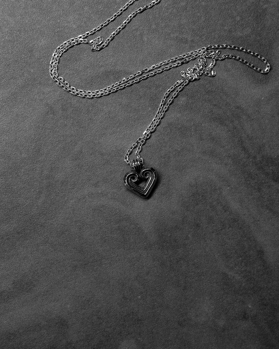 Small Heart Spiral Pendant