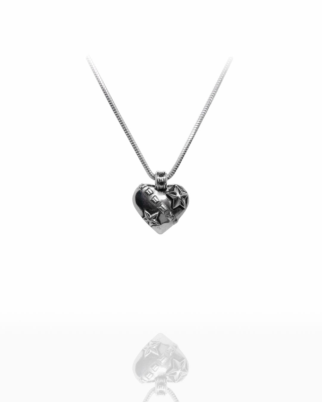 Small Razor Heart Pendant