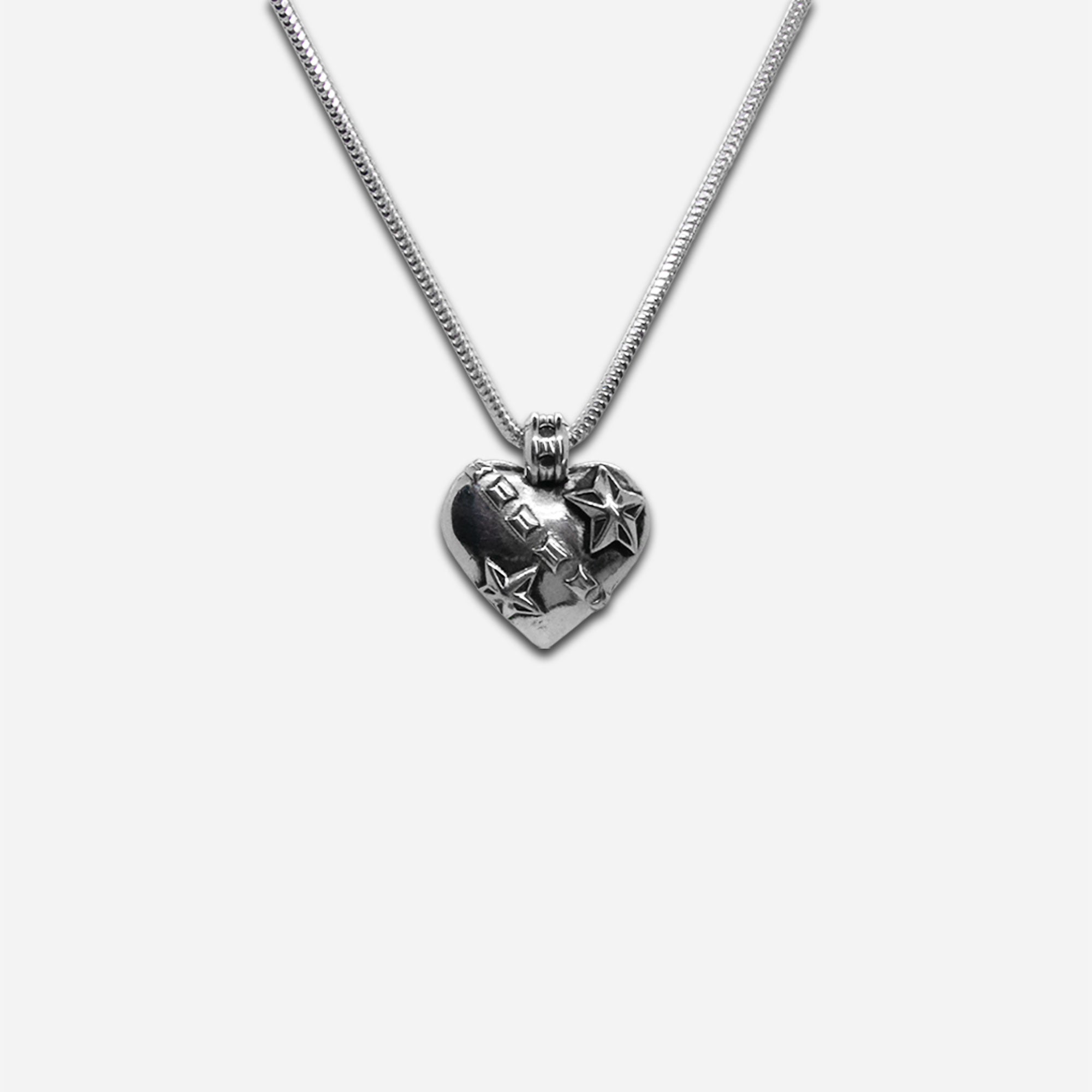 Small Razor Heart Pendant