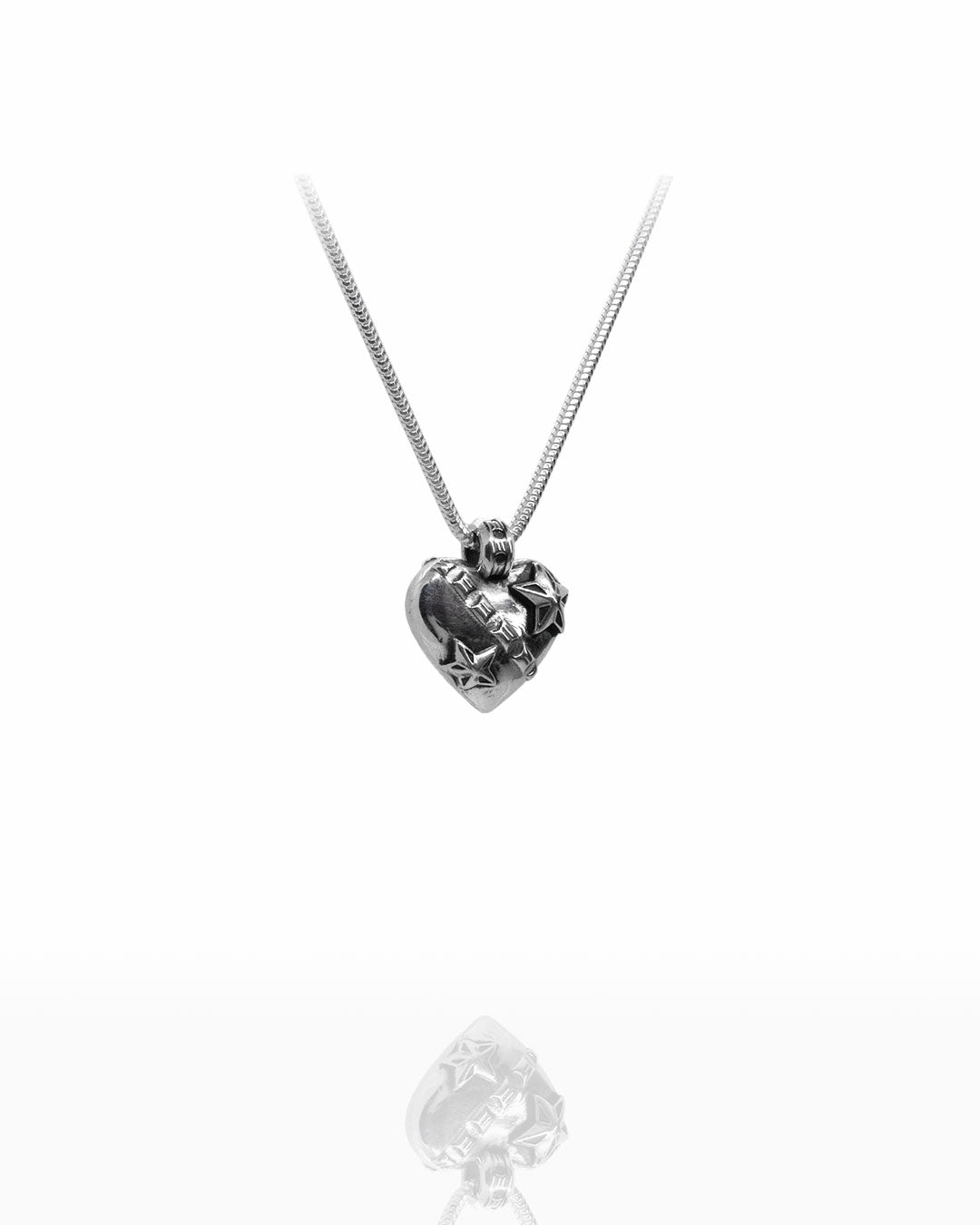 Small Razor Heart Pendant