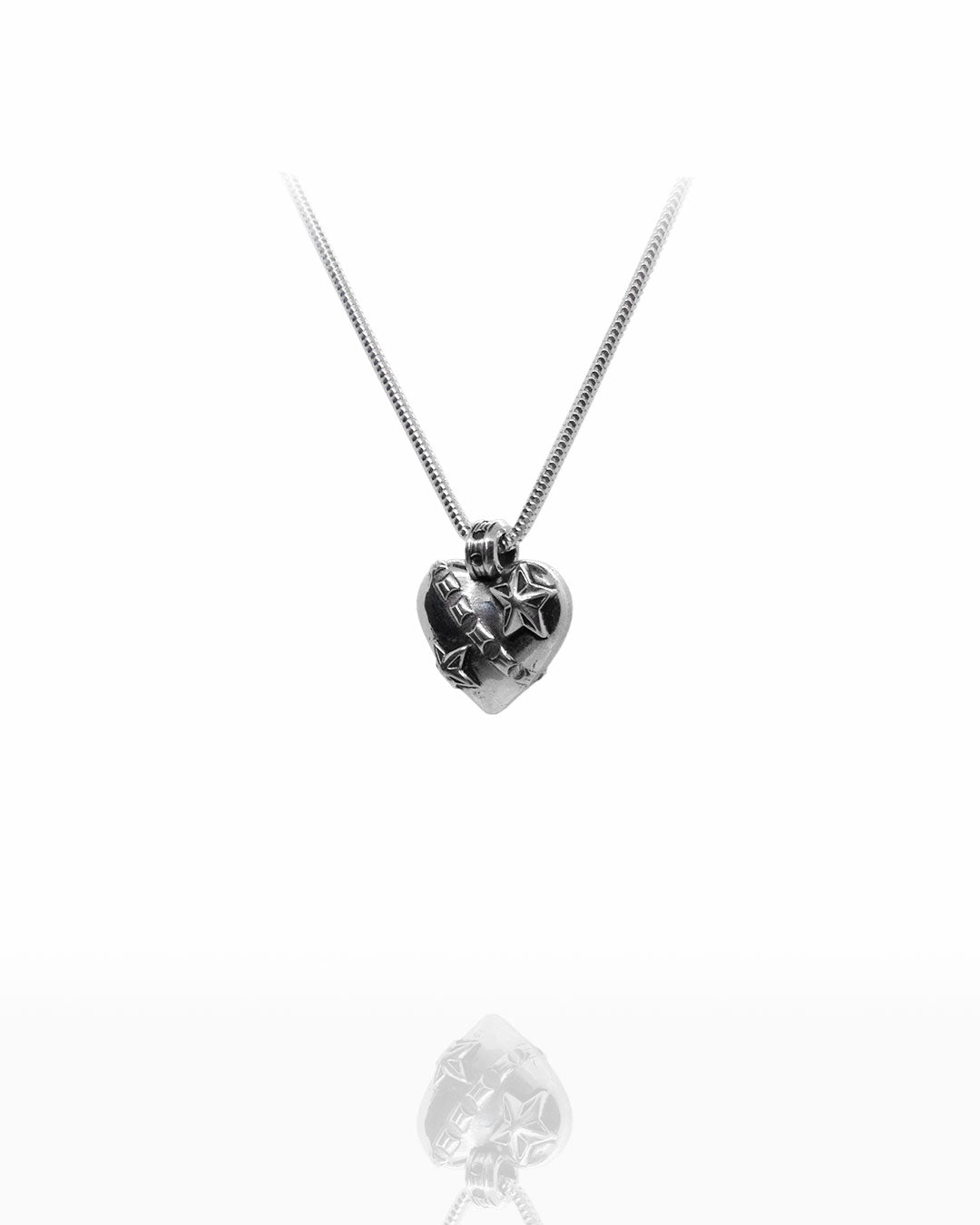 Small Razor Heart Pendant