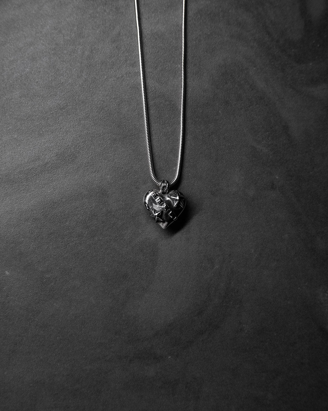 Small Razor Heart Pendant